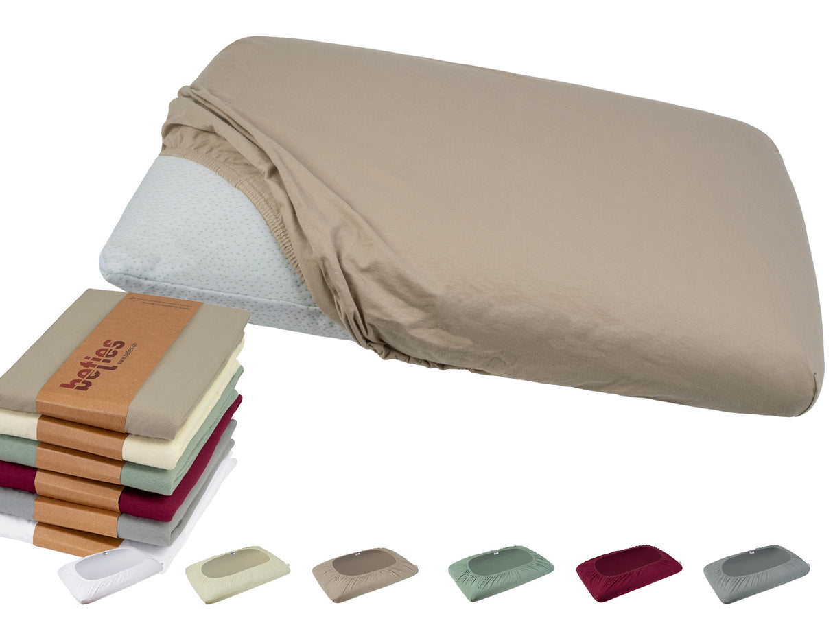 Kissenspannbezug ca. 40x70 cm Baumwoll-Feinjersey für Nackenstützkissen, Gesundheitskissen beties "BasicSoft"