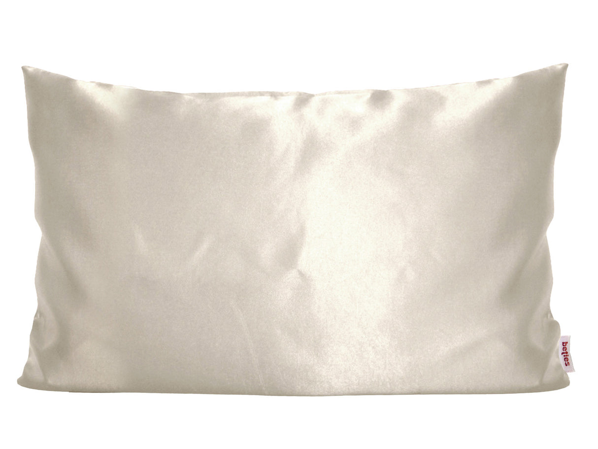 Champagner-Farbener Glanz Satin Kissenbezug ca. 40x60 cm anschmiegsam & edel von beties.
