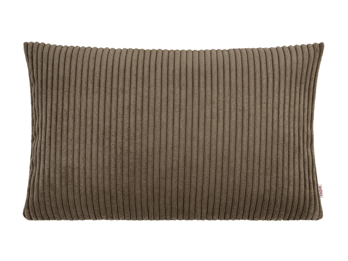 Kissenhülle ca. 30x50 cm Block Cord umbra-braun beties