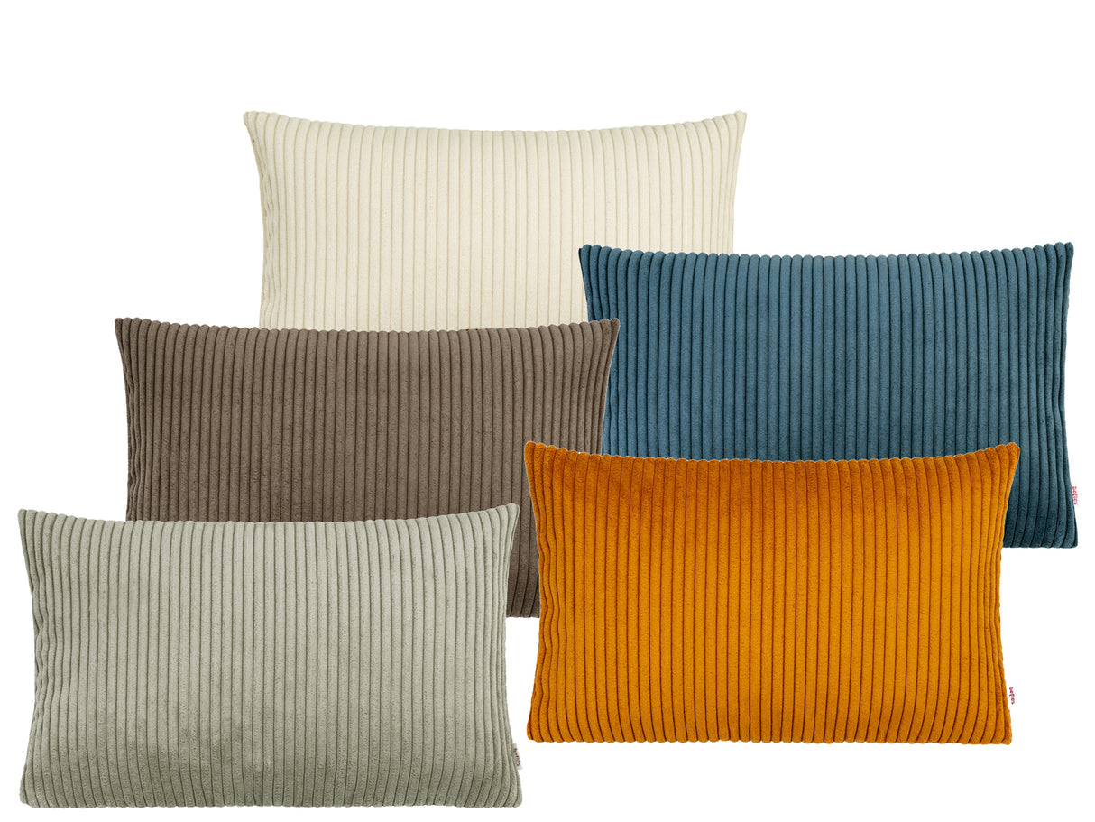 Kissenhülle ca. 30x50 cm Block Cord-Samt beties "HYggelig No.2" Kissenbezug in Raumausstatter Qualität aus deutschem Unternehmen