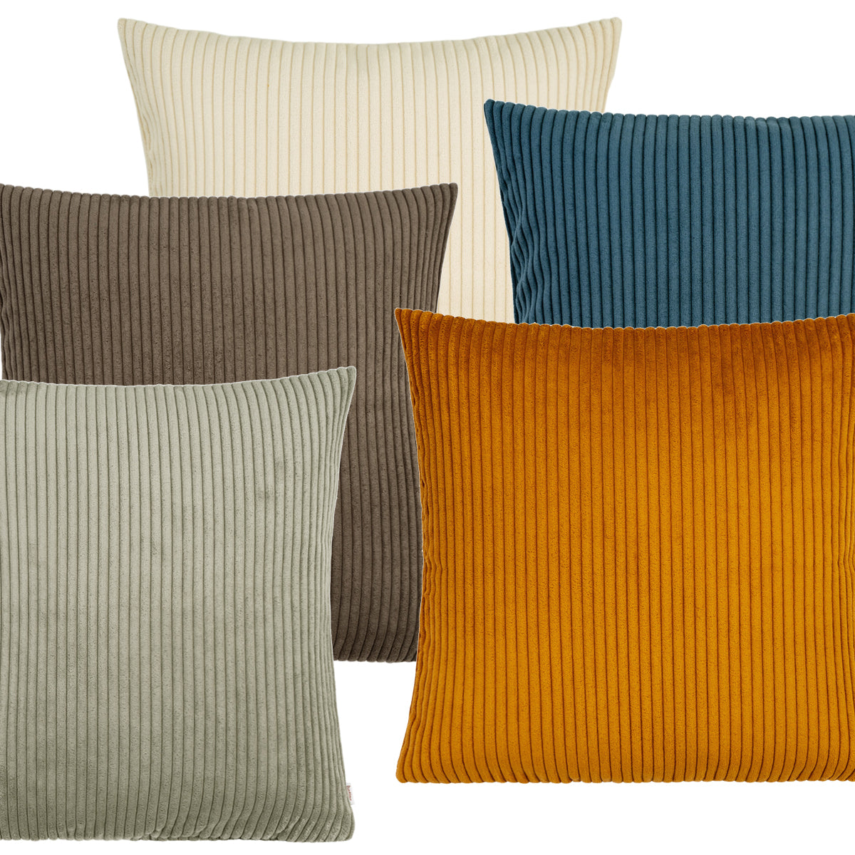 Cord Kissenbezug 50x50 cm – Breitcord Samt