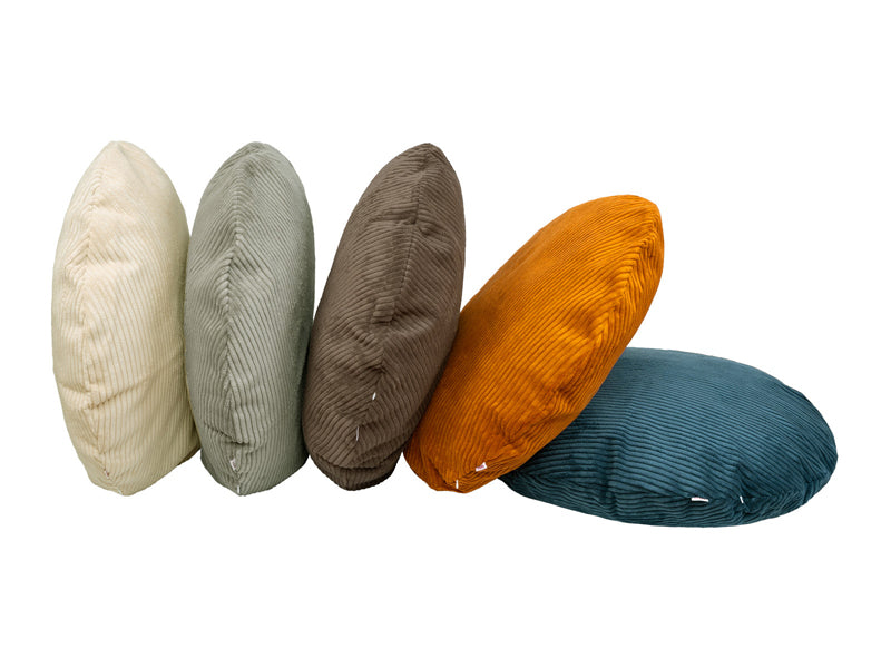 Housse de coussin ronde d'environ 80 cm Ø bloc de velours côtelé beties "HYggelig No.2" housse de coussin de qualité décorateur d'intérieur d'une entreprise allemande