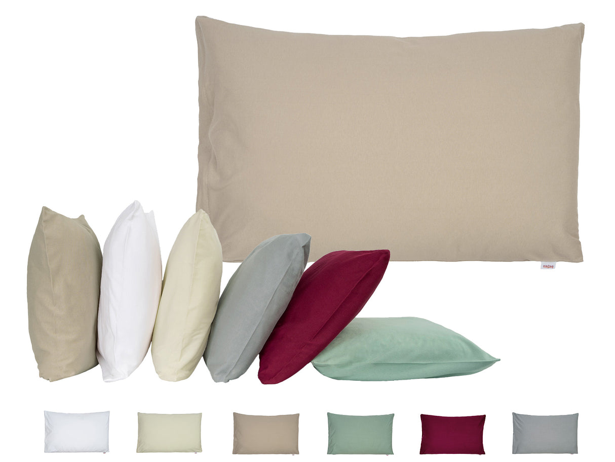 Kissenbezug ca. 40x60 cm einlaufsicheres Baumwoll-Feinjersey beties "BasicSoft"
