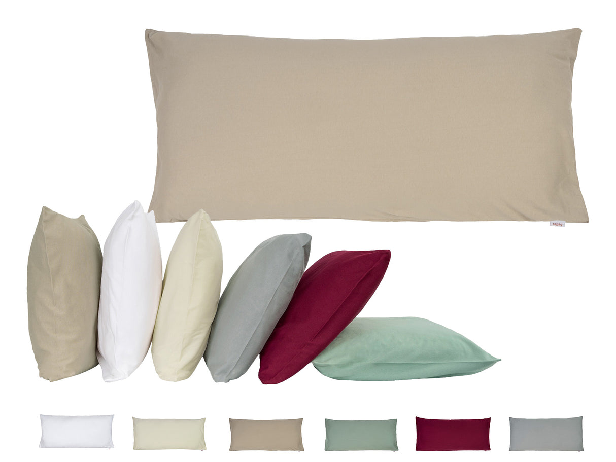 Kissenbezug ca. 40x80 cm einlaufsicheres Baumwoll-Feinjersey beties "BasicSoft"