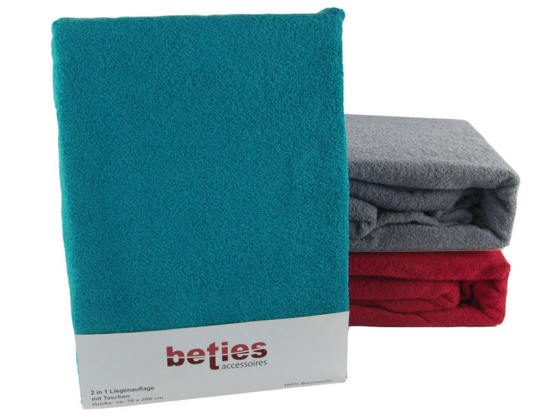 Liegenauflage 2 in 1 karmin-rot ca. 70x200 cm beties "DayLight"