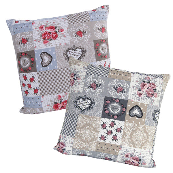 Kissenhülle ca. 60x60 cm Mischgewebe Shabby-Style beties "Dorfkinder"