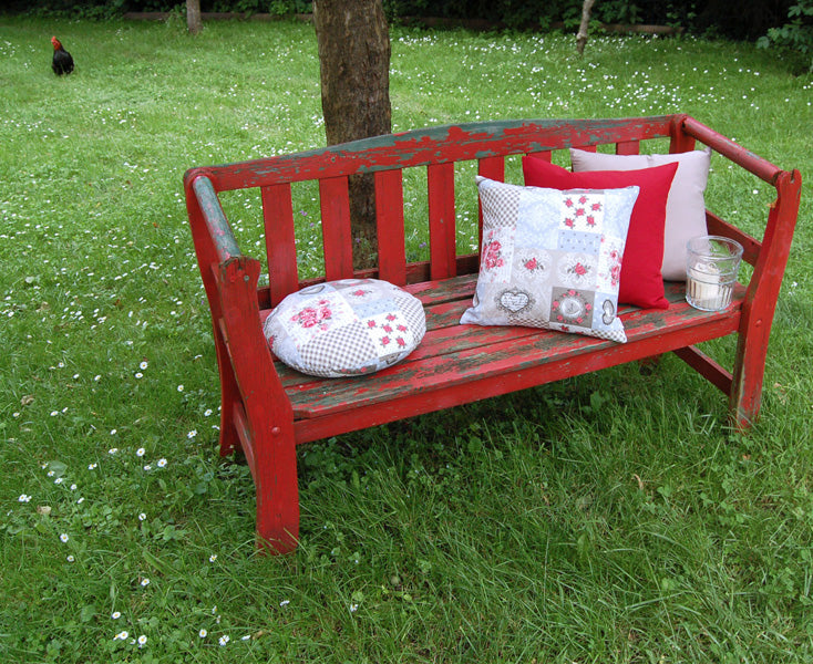 Mitteldecke ca. 80x80 cm Mischgewebe Shabby-Chic beties "Dorfkinder"