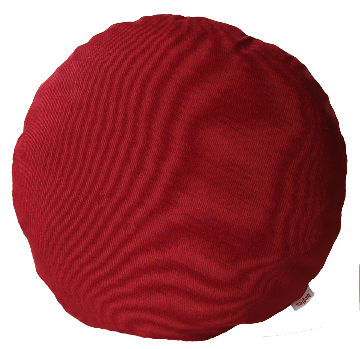 Kissenhülle rund ca. 50 cm Ø 100% Baumwolle karmin beties "Farbenspiel"