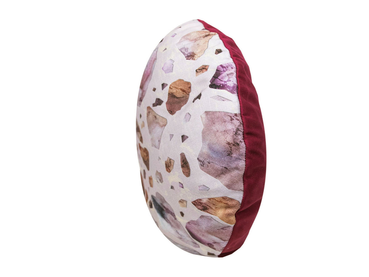 Kissenhülle rund ca. 50 cm Ø marmor-hibiskus beties "Lofthaus"