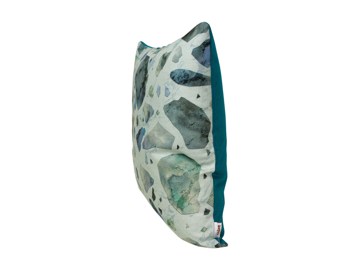 Kissenhülle ca. 40x40 cm marmor-petrol beties "LoftHaus"