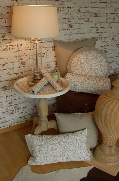 Kissenhülle mit Stehsaum ca. 30x50 cm Spitzen-Druck beties "Mademoiselle"