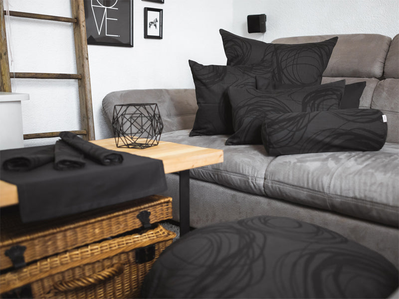 Kissenhülle rund ca. 80 cm Ø 100% Baumwolle beties "Mystik"