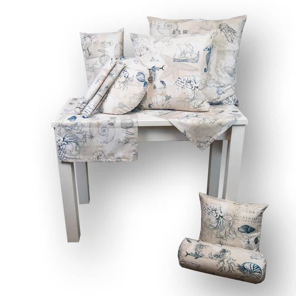 Kissenhülle ca. 60x60 cm elfenbein beties "Nautic Mistral"