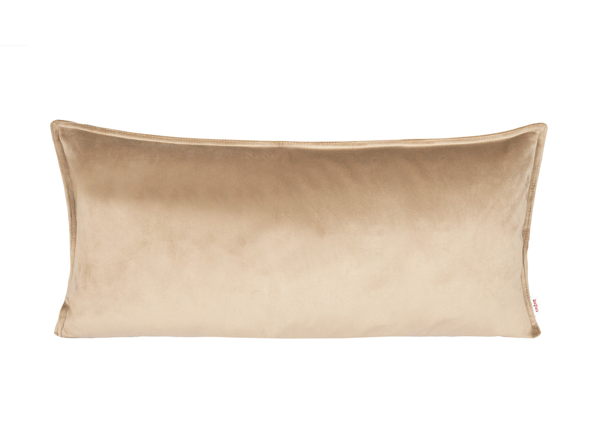 Kissenhülle ca. 30x70 cm braun-beige beties "Samt&Sonders"