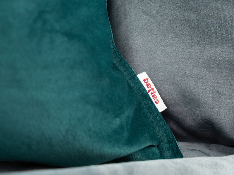 Housse de coussin ronde env. 60 cm Ø velours câlin beties "Samt&Sonders"