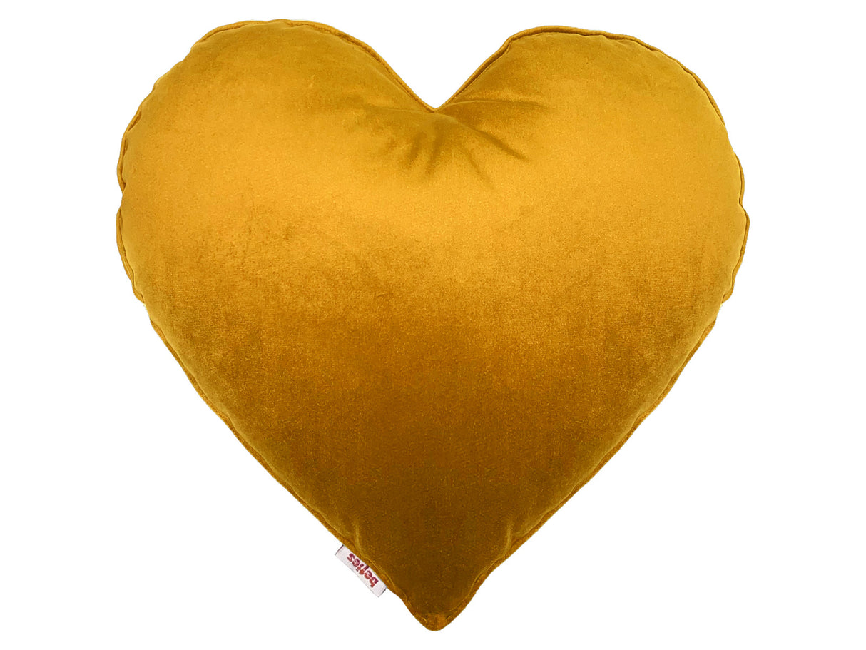 Herzkissen gefüllt curry-senf beties "Samt&Sonders"