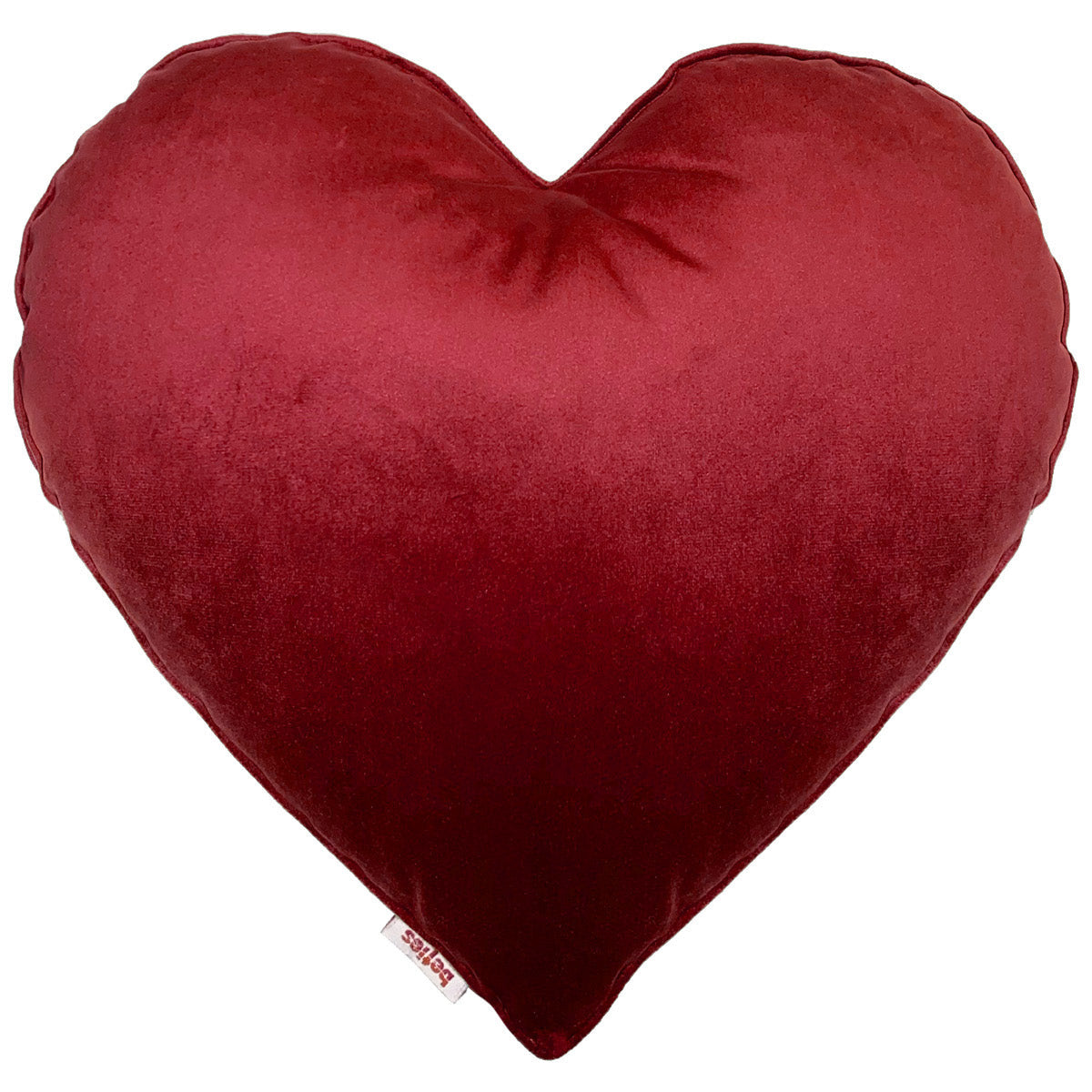 Herzkissen gefüllt karmin-rot beties "Samt&Sonders"