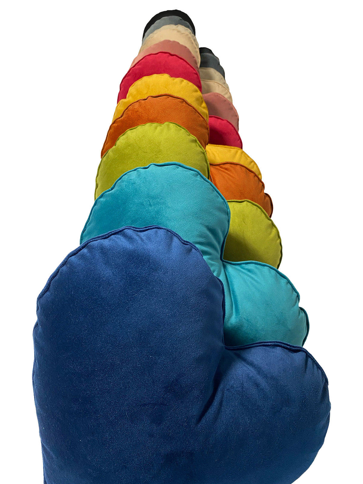 Herzkissen gefüllt ca. 34x32 cm Samt Deko Formkissen aus der beties Samt&Sonders Serie, in den uni Farben admiral-blau, petrol, mai-gruen, curry-senf-gelb, rost-orange, karmin-rot, altrosa, braun-beige, taupe, stein-grau und schwarz.