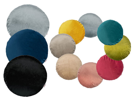 Housse de coussin ronde env. 40 cm Ø velours câlin beties "Samt&Sonders"