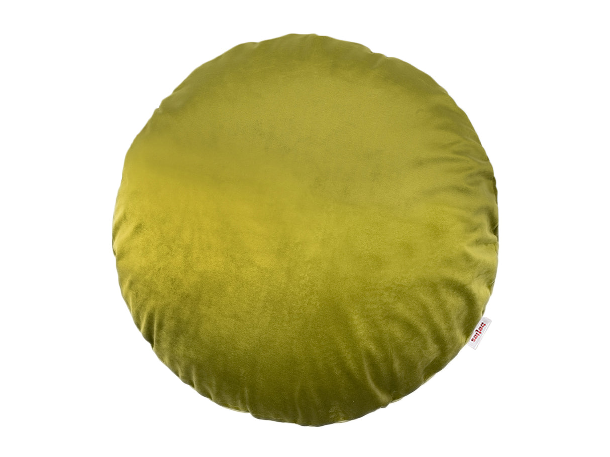 Kissenhülle rund ca. 40 cm Ø mai-grün beties "Samt&Sonders"