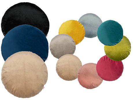 Housse de coussin ronde env. 50 cm Ø velours câlin beties "Samt&Sonders"