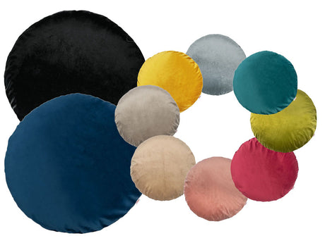 Housse de coussin ronde env. 60 cm Ø velours câlin beties "Samt&Sonders"