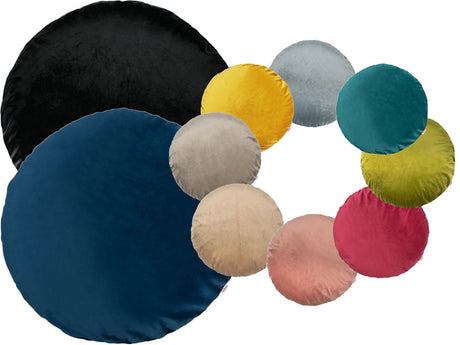 Housse de coussin ronde env. 80 cm Ø velours câlin beties "Samt&Sonders"