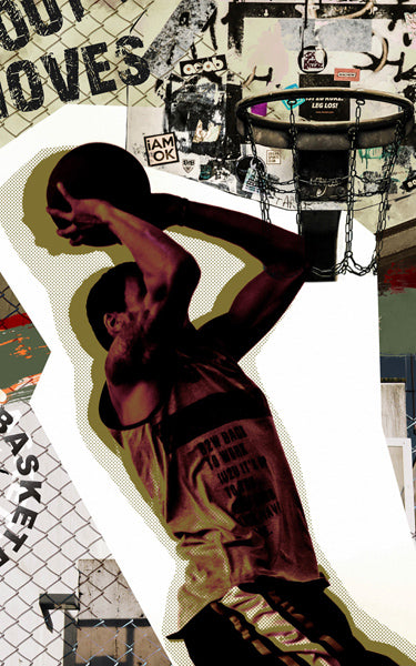 Jugend Bettwäsche-Set ca. 155x220 cm „Graffiti Streetball“ coole beties Garnitur