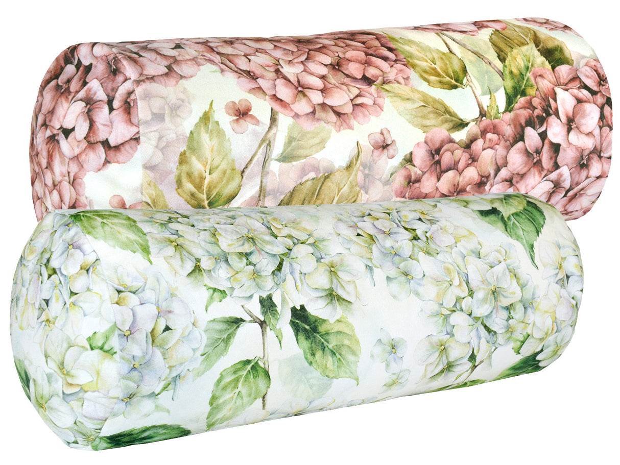 Hülle für Nackenrollen ca. 15x40 cm aus 100% Baumwolle - Hortensie beties "Landlust"