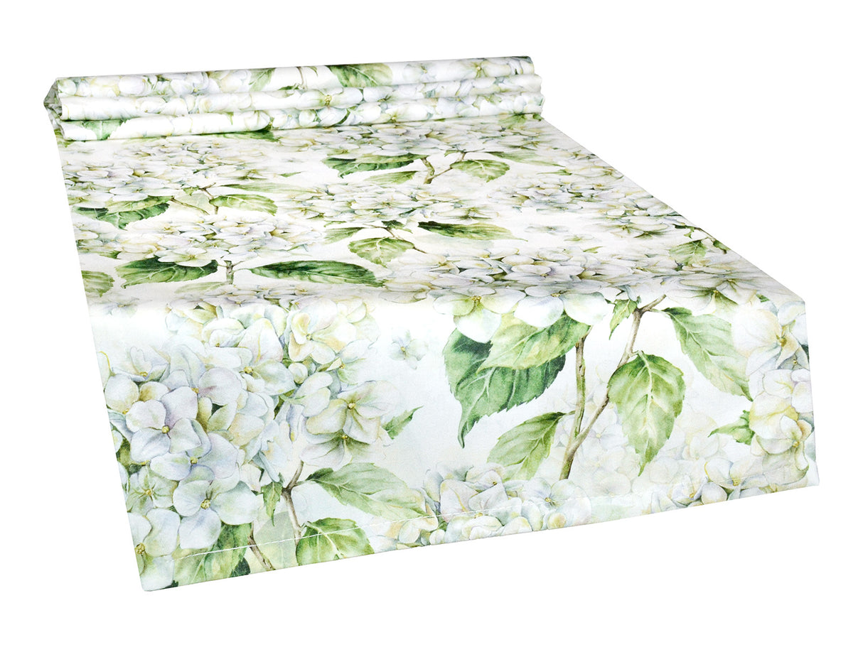 Tischläufer ca. 40x130 cm weiß Hortensie beties "Landlust"