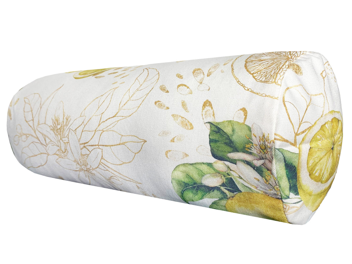 Hülle für Nackenrollen ca. 15x40 cm aus 100% Baumwolle - Zitronen-Designn Design "Italy Collection" beties