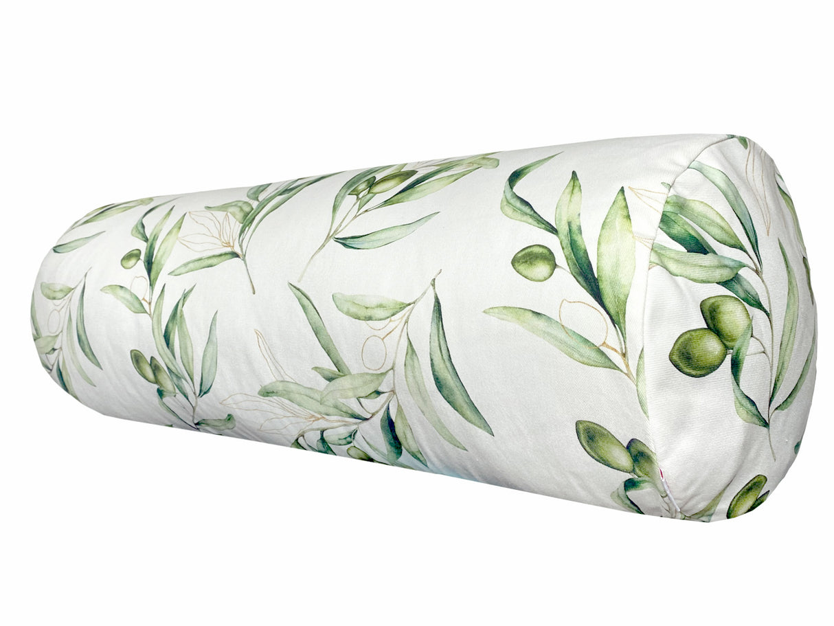 Mediterrane XL Rollen Hülle ca. 25x70 cm aus 100% Baumwolle - Oliven Design aus der beties "Italy Collection"