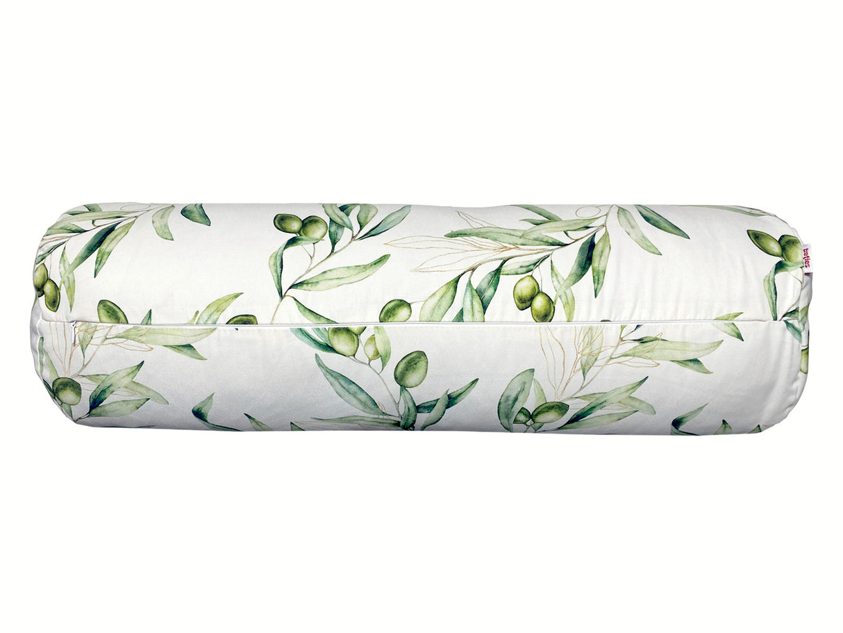 Mediterrane XL Rollen Hülle ca. 25x70 cm aus 100% Baumwolle - Oliven Design aus der beties "Italy Collection"