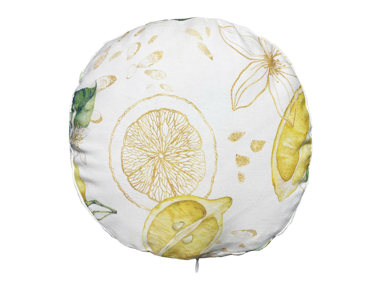 Hochwertige XL Rollen Hülle ca. 25x70 cm aus 100% Baumwolle – Zitronen-Design aus der beties "Italy Collection"