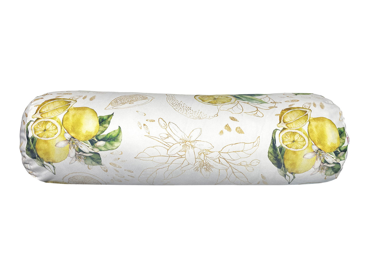 Hochwertige XL Rollen Hülle ca. 25x70 cm aus 100% Baumwolle – Zitronen-Design aus der beties "Italy Collection"