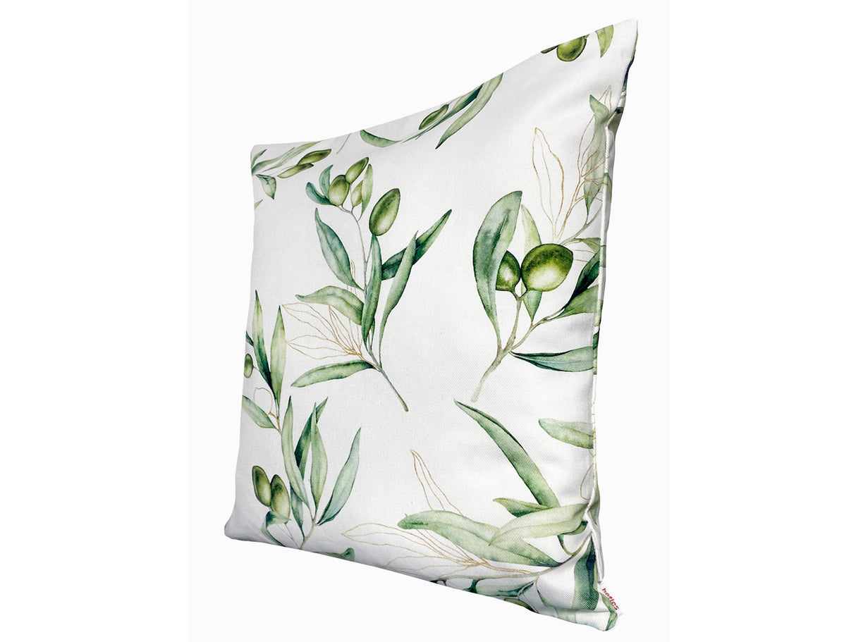 Mediterrane Kissenhülle ca. 40x40 cm aus 100% Baumwolle - Oliven Design aus der beties "Italy Collection"