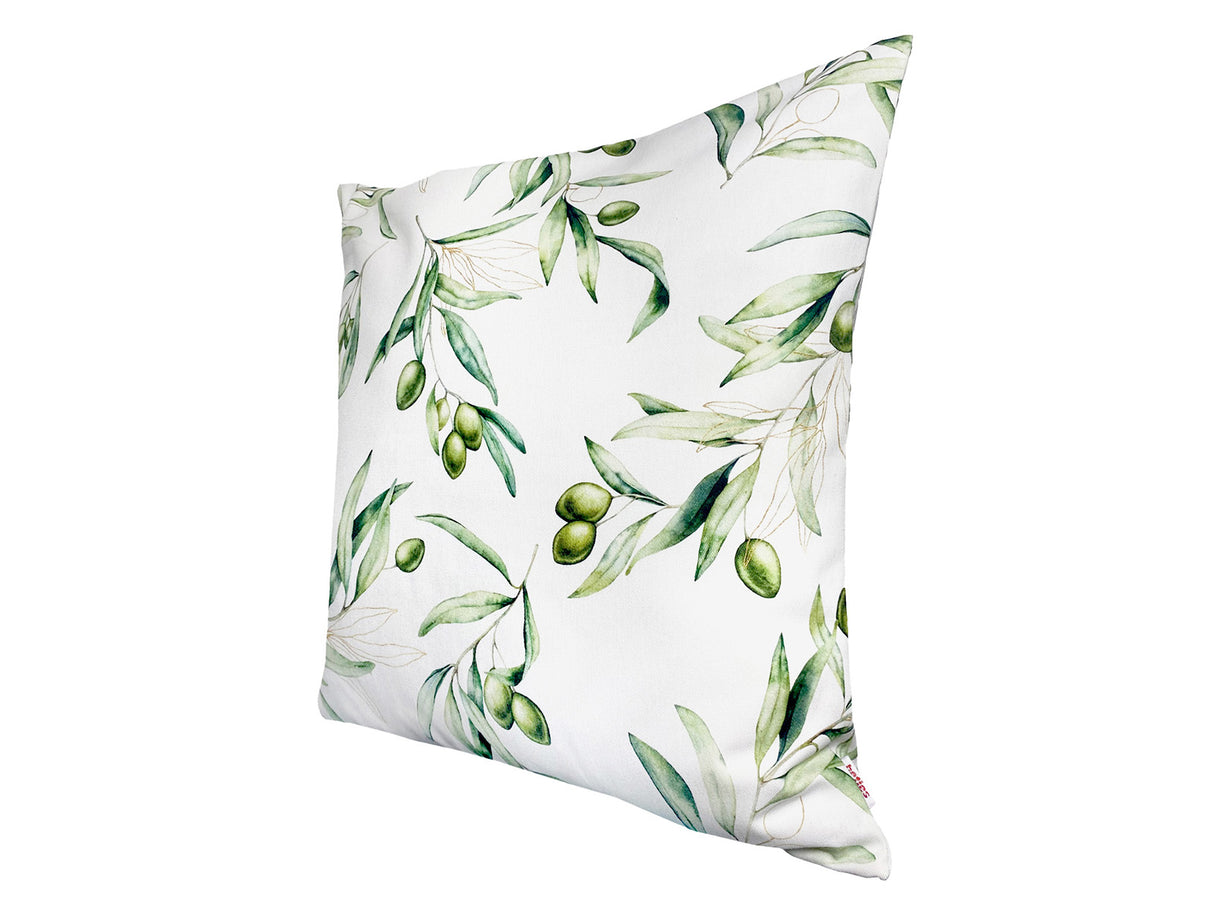 Mediterrane Kissenhülle ca. 50x50 cm aus 100% Baumwolle - Oliven Design aus der beties "Italy Collection"