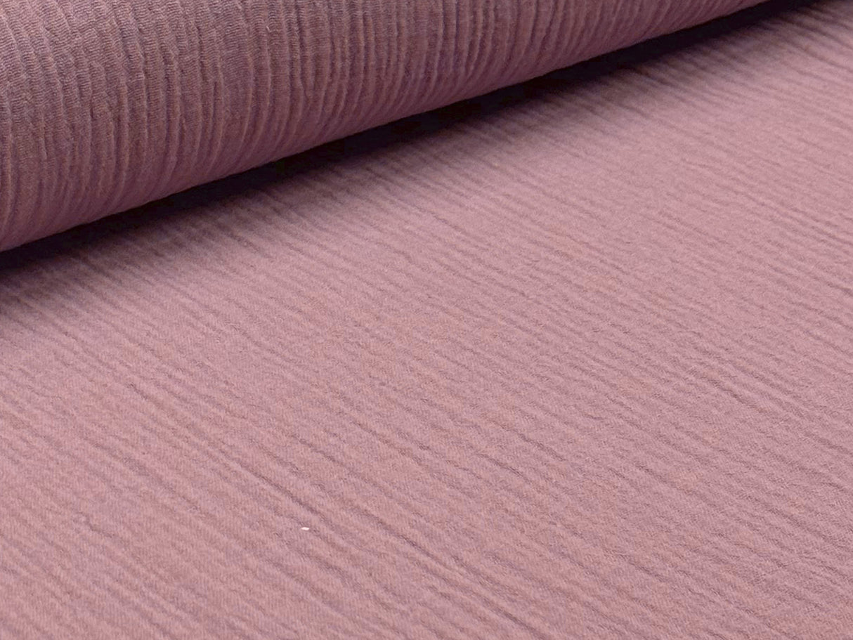 Meterware Bio-Baumwolle rosa-mauve breite ca. 135 cm beties