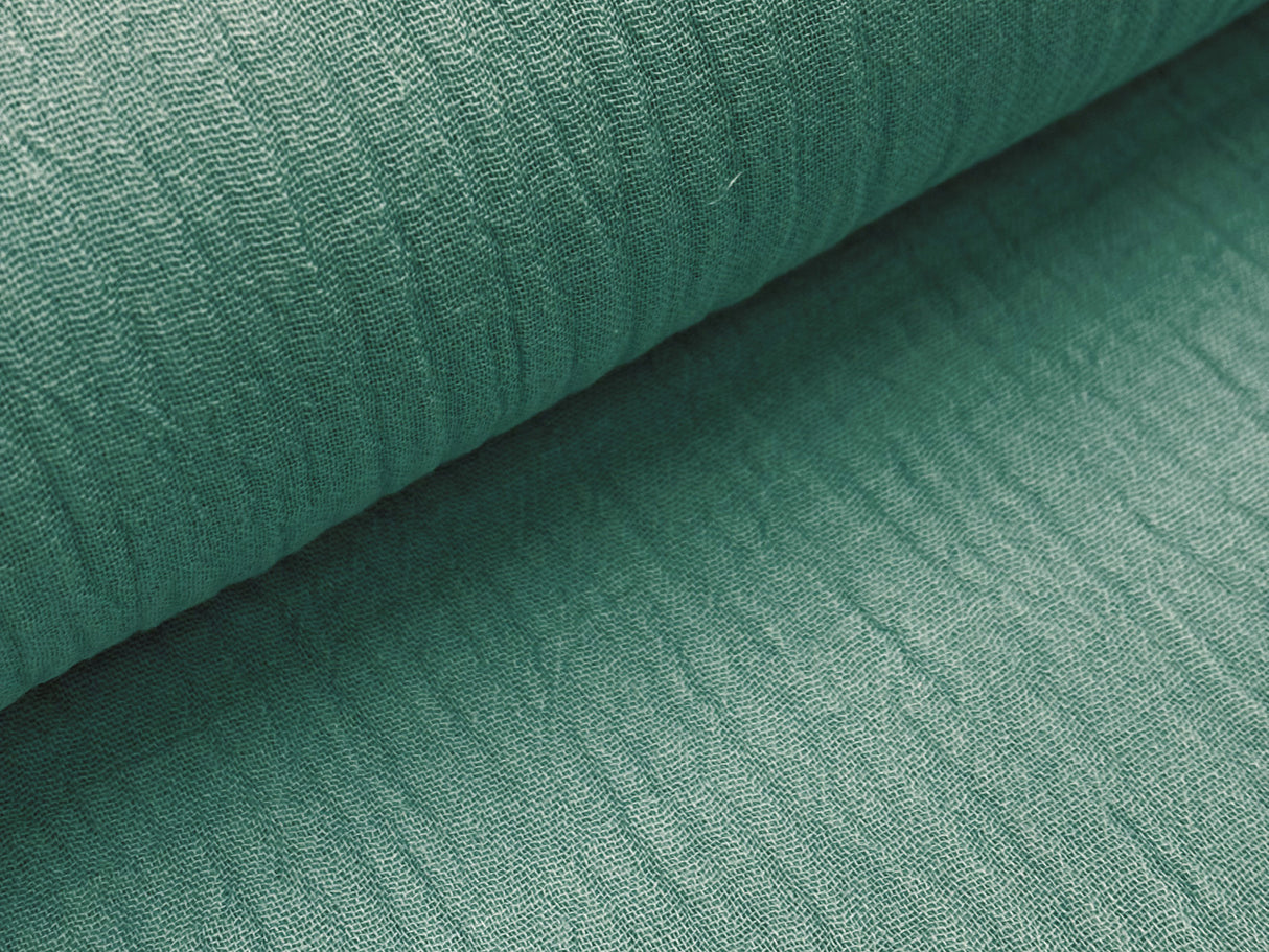 Meterware Bio-Baumwolle petrol-grün breite ca. 135 cm beties