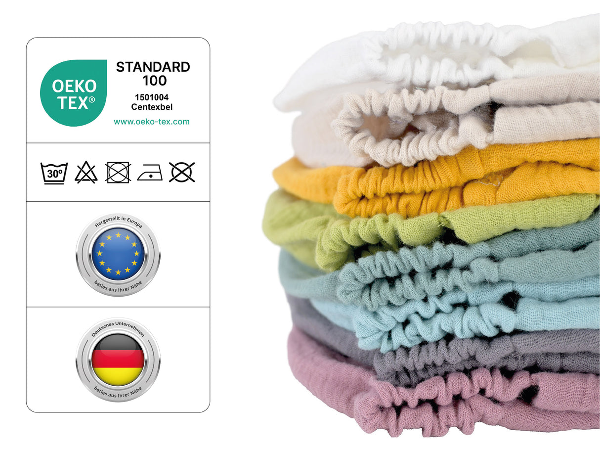 beties Musselin Schlafmütze OP-Haube – OEKO-TEX zertifiziert – Produktdetails – 100% Musselin