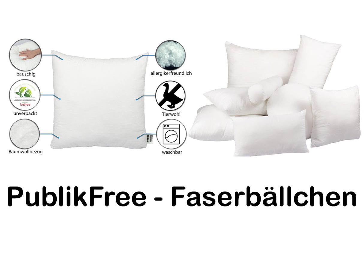 Kissenfüllung Polyester-Faserbällchen waschbar beties "PublikFree"