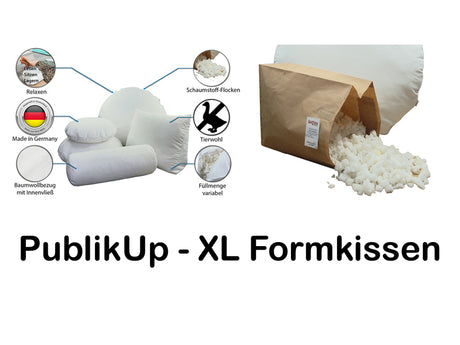 Remplissage d'oreiller sol/rembourrage/oreiller câlin flocons de mousse beties "PublikUp"