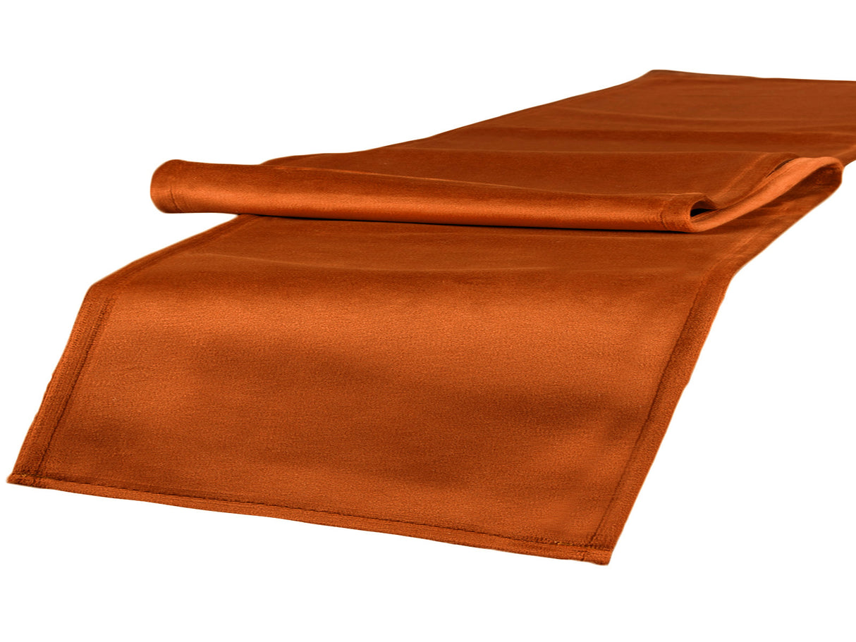 Tischläufer ca. 40x140 cm rost-orange beties "Samt&Sonders"