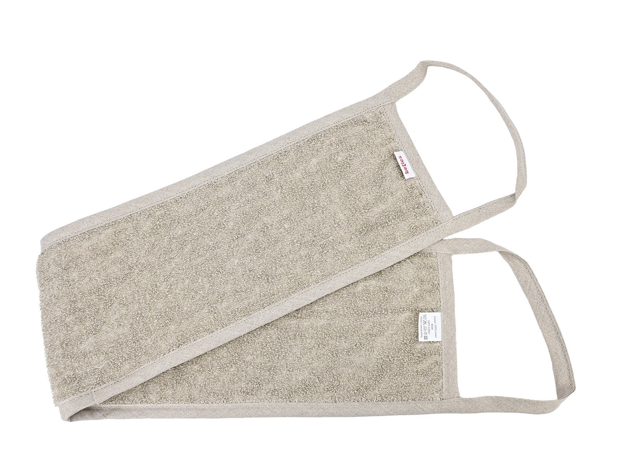 Leinen-Rückenwaschband 15x70 cm – Peeling-Frottee | SAVU