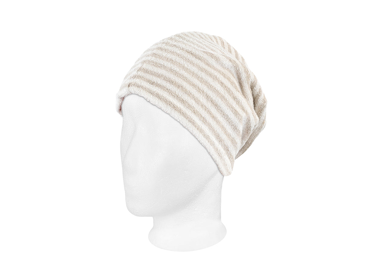 Sauna Beanie aus Leinen-Frottee – weicher One Size Saunahut | SAVU