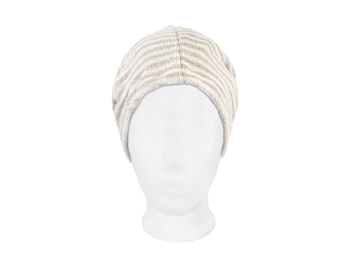 Sauna Beanie aus Leinen-Frottee – weicher One Size Saunahut | SAVU