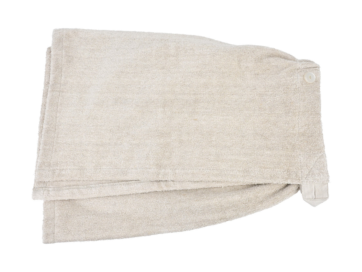 Sauna-Kilt 50x140 cm aus Leinen-Frottee mit Tasche | SAVU