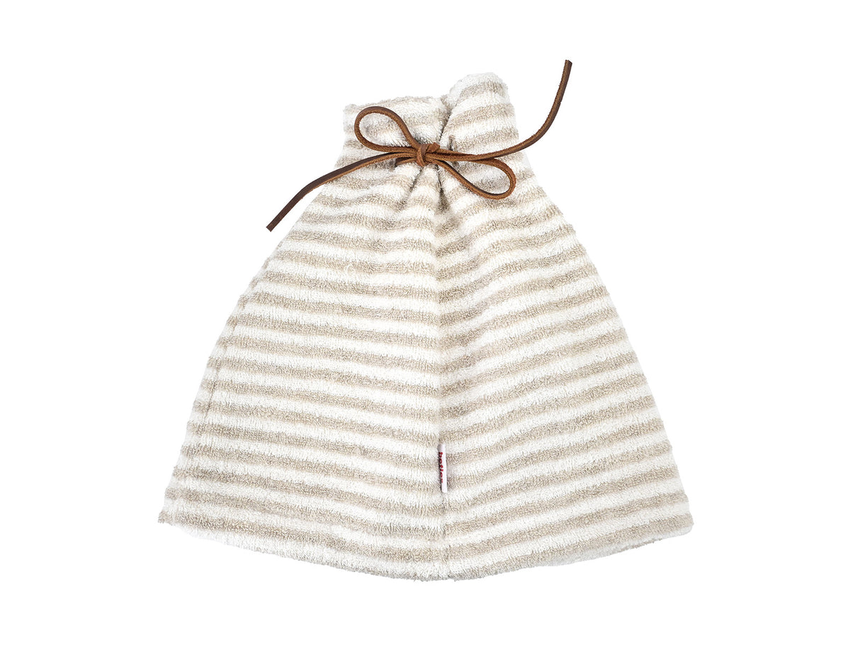 Saunahut Kamin aus Leinen-Frottee mit Lederband – One Size | SAVU