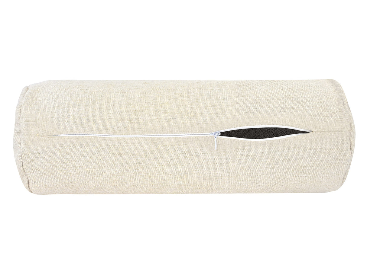 Nackenrollenhülle ca. 15x40 cm – melierter Möbelstoff mit Tiefe und Stand | beties WunschTON