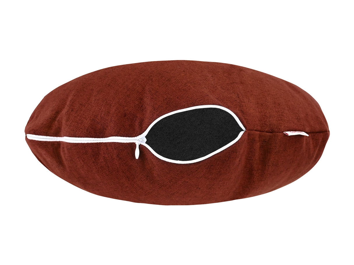 Kissenhülle ca. 40 cm Ø – melierter Möbelstoff mit Tiefe und Stand | beties WunschTON